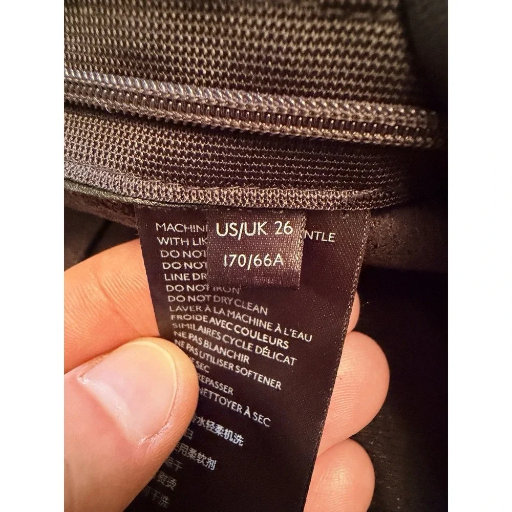 Free People We The Free Women's Size 27 Black Vegan Leather Pants 29